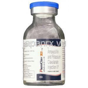 アモキシシリン / クラブラン酸 （オーグメンチン ジェネリック）, Flemiclav 1.2mg  静脈注射 (FDC) ボ
