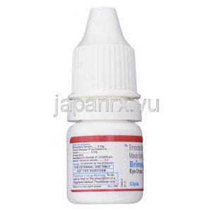 ブリモニジン酒石酸塩/チモロールマレイン酸塩, Brimocom, 2mg / 5mg 点眼液(Cipla) ボトル