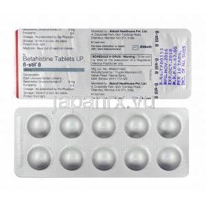 ビースティル (ベタヒスチン) 8mg 錠剤