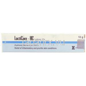 ヒドロコルチゾン, Lacticare-HC, 2.5% 10gm  ローション (Stiefel) 箱