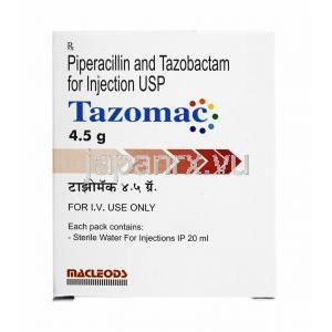 タゾマック 注射 (ピペラシリン/ タゾバクタム) 4.5g 箱
