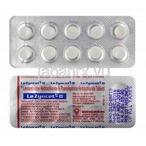 レジンセット D (レボセチリジン/ フェニレフリン) 錠剤