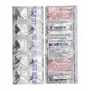 トリテルサー (テルミサルタン/ アムロジピン/ クロルタリドン) 80mg 錠剤