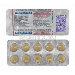 トリロサル (ロサルタン/ アムロジピン/ クロルタリドン) 12.5mg 錠剤