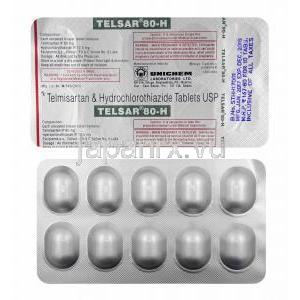 テルサー H (テルミサルタン/ ヒドロクロロチアジド) 80mg 錠剤