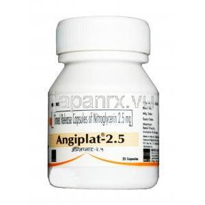 アンジプラット,  ニトログリセリン 2.5 mg,カプセル, ボトル