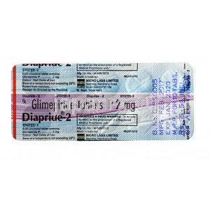ダイアプライド, グリメピリド 2 mg, 錠剤,シート情報