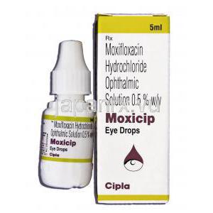 モキシシップ, 塩酸モキシフロキサシン 0.5% 5ML 点眼液 (Cipla)