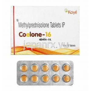 コエロン (メチルプレドニゾロン) 4mg 箱、錠剤