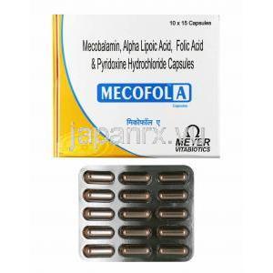 メコフォル A (メチルコバラミン/ アルファリポ酸/ 葉酸/ ピリドキシン)