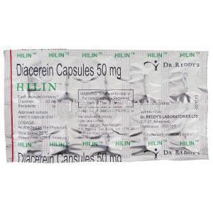 ジェネリック　カーチジン, ジアセレイン 50 mg 包装