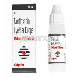 ノルフロキサシン, Norflox, 0.3% 10ML 点鼻 / 点眼液 (Cipla)