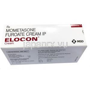 エロコン, モメタゾンフランカルボン酸エステル 30g, クリーム, 箱, チューブ