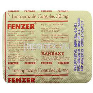 ランソプラゾール（スタンゾームジェネリック）,  Fenzer, 30 mg 包装