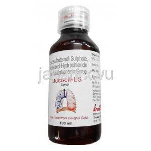 ムコシル LS 内服液 (レボサルブタモール/ アンブロキソール/ グアイフェネシン)