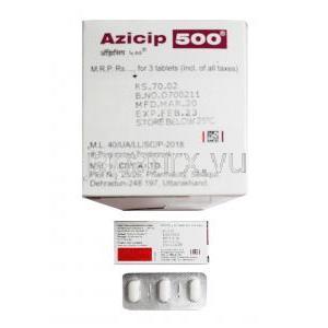 アジシップ (アジスロマイシン) 500 mg 製造元