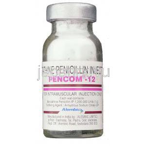 ベンジルペニシリンベンザチン水和物, Pencom-12 注射 (Alembic) ボトル