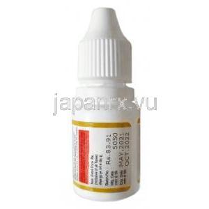 クロロコール 点眼薬,クロラムフェニコール0.5％ w/v, 10ml, 製造元：Jawa Pharmaceuticals Pvt Ltd, ボトル情報 -3