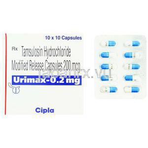 タムスロシン, Urimax , 0.2 mg