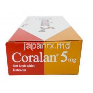 コララン,イバブラジン 5mg, 製造元：Serdia Pharmaceuticals, 箱側面-2