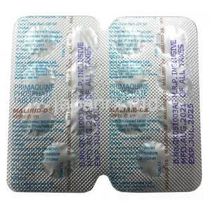 マリリッド DS, プリマキン 15 mg,製造元： Ipca Lab, シート情報