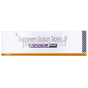 ファロネム, ファロペネム200mg, 製造元：Sun Pharma, 箱表面(サンファーマ社製)