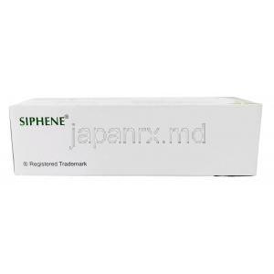 シフェン, クロミフェン 50 mg, 製造元：Serum Institute Of India Ltd, 箱底面