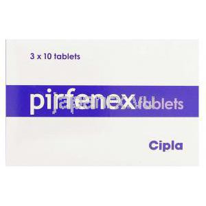 ピルフェニドン, ピルフェネクス Pirfenex 200mg 錠 (Cipla) 箱