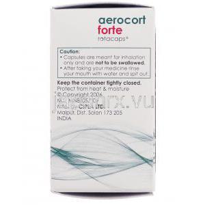 エアロコート・フォルテAerocort Forte, プロピオン酸ベクロメタゾン / サルブタモール 100mcg/ 200mcg  吸