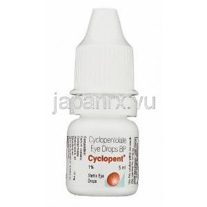 シクロペント Cyclopent, サイプレジンジェネリック, シクロペントラート 1% 5ml  点眼薬 (Sun Pharma) ボトル