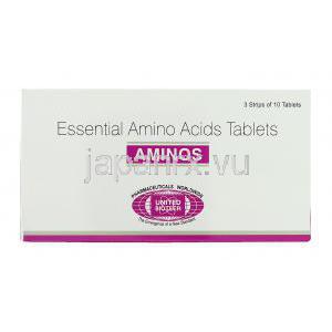 アミノス Aminos, アミノ酸各種 錠 (United Biotech) 箱