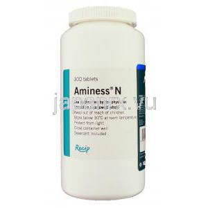 アミネス-N Aminess-N, アミノ酸 錠 (Meda Pharma) ボトルウラメン