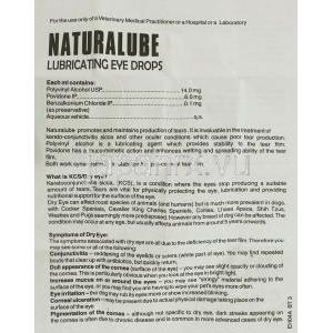 デュドロップ　Dudrop, ポリビニルアルコール / ポビドン, 1.4 %/ 0.6% 10ML 点眼薬 (Cipla) 情報シート1