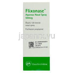 フルナーゼ アクオス Flixonase Aqueous, エステル 0.05% 鼻スプレー (GSK) 箱