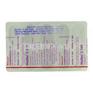 Mofilet, Generic Cellmune, Mycophenolate 360 mg packaging
