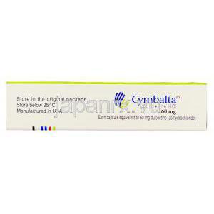 サインバルタ Cymbalta, デュロキセチン塩酸塩 60mg カプセル (Eli Lilly) 保存方法