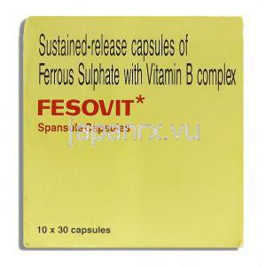 フェゾビット スパンスル Fesovit Spansule マルチビタミン カプセル  (GSK) 箱カバー