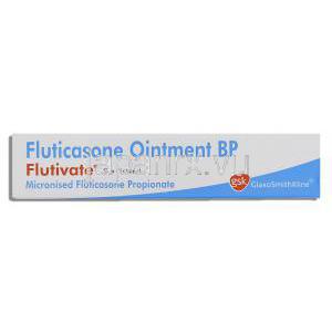 フルチベート  Flutivate, プロピオン酸フルチカゾン 0.005 % x 20gm 軟膏 (GSK) 箱