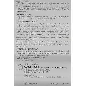 フジワルB Fusiwal B, フシジン酸 / ベクロメタゾン配合 クリーム (Wallace) 情報シート2