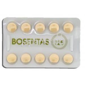 ボセンタス Bosentas, トラクリア ジェネリック, ボセンタン 125mg 錠 (Cipla) 包装