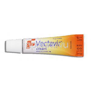 ベクタビル Vectavir, デナビール ジェネリック, ペンシクロビル 1% x 2gm クリーム (Novartis) チューブ