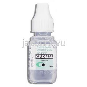 クロマル Cromal , インタール ジェネリック, クロモグリク酸  2% 点眼薬, 点眼ボトル