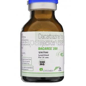 ダカレックス Dacarex , DTIC-ドーム ジェネリック, ダカルバジン 200mg 注射 (Alkem) ボトル