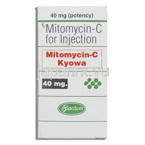 マイトマイシンC キョーワ Mitomycin-C Kyowa, マイトザイトレックス ジェネリック）,  Kyowa 注射 40mg (Biochem) 箱