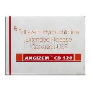 アンジゼム CD Angizem CD, ジルチアゼム  XR 12mg （Sun Pharma） 包装