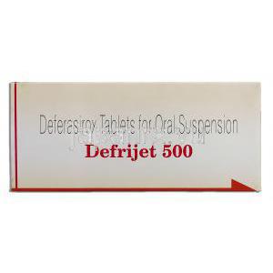デフリジェット Defrijet, エクジェイド ジェネリック, デフェラシロクス 500mg （Sun Pharma） 箱