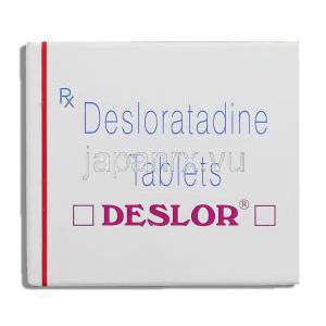 デスロー Deslor, クラリネックス ジェネリック, デスロラタジン 5mg  錠 （Sun Pharma） 箱