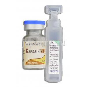 カプサイン Capsain, キャンシダス ジェネリック, カスポファンギン酢酸塩 70mg 注射 包装