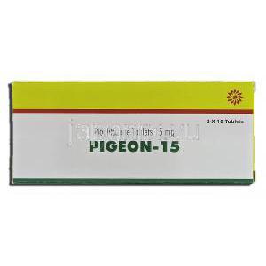 ピジョン15 Pigeon-15, アクトス ジェネリック, ピオグリタゾン, 15mg, 錠 箱