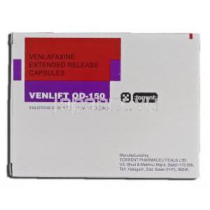 ベンリフトOD-150 Venlift OD-150, エフェクサー XR ジェネリック, ベンラファキシン XR, カプセル 箱